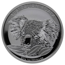 Moneda Australia 1 Dólar Koala Plata 2014 1oz