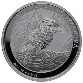 Moneda Australia 1 Dólar Kookaburra Plata 2014 1oz