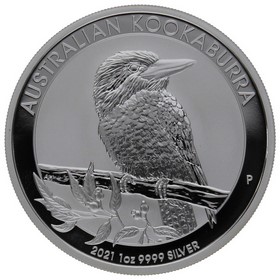 Moneda Australia 1 Dólar Kookaburra Plata 2021 1oz