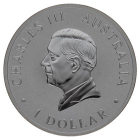 Moneda Australia 1 Dólar 125 Años Perth Mint Plata 2024 1oz