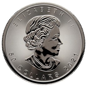 Moneda Canadá 50 Dólares Platino 2021 1oz