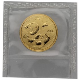 Moneda China 200 Yuanes Panda 40 Años Oro 2022 15g