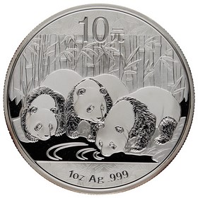 Moneda China 10 Yuanes Panda Plata 2013 1oz