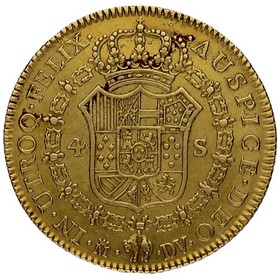 Moneda 4 Escudos  Oro 1787 M-Madrid DV 13,47g
