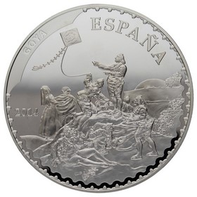 Moneda 50 Euros La Cometa y La Nevada Plata 2014 Madrid 168,75g