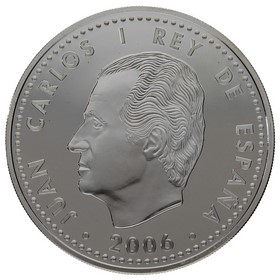Moneda 10 Euros Campeones del Mundo Baloncesto-Japón 2006 Plata 2006 Madrid 27g