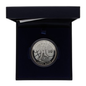 Moneda 10 Euros Campeones del Mundo Baloncesto-Japón 2006 Plata 2006 Madrid 27g