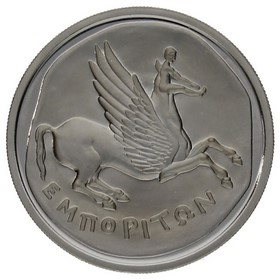 Moneda 10 Euros Joyas Numismáticas-Dracma Hispano-Griega Plata 2008 Madrid 27g