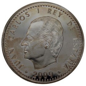 Moneda 10 Euros Felipe II Plata 2009 Madrid 27g