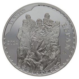 Moneda 10 Euros Expolio de Cristo y La Trinidad Plata 2014 Madrid 27g