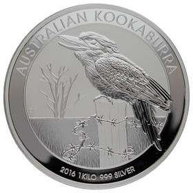 Moneda Australia 30 Dólares Kookaburra Plata 2016 1Kg