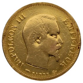 Moneda Francia 10 Francos Oro 1855 A-París 3,13g