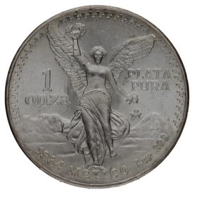 Moneda México 1 Onza Libertad Plata 1984 Mo-México 30,89g