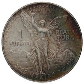 Moneda México 1 Onza Libertad Plata 1989 Mo-México 31,05g