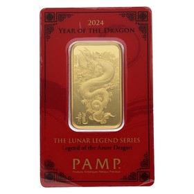 Lingote PAMP 1 Oz Año del dragón Oro 2024 1oz