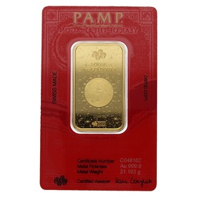 Lingote PAMP 1 Oz Año del dragón Oro 2024 1oz