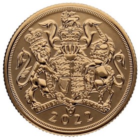 Moneda Reino Unido 1 Soberano Jubileo de Platino Oro 2022 7,99g