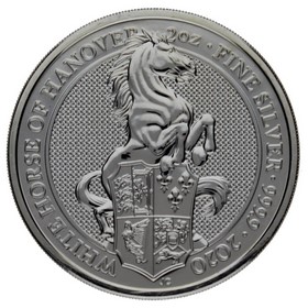 Moneda Reino Unido 5 Libras Plata 2020 2oz