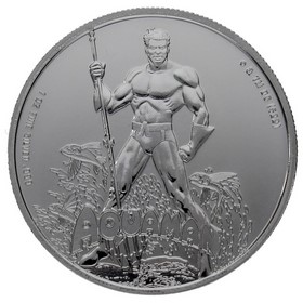 Moneda Samoa 5 Dólares Aquaman Plata 2023 1oz