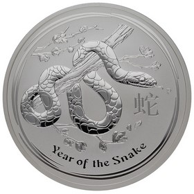 Moneda Australia 10 Dólares Año de la Serpiente Plata 2013 P-Perth 10oz