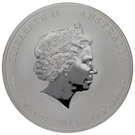 Moneda Australia 10 Dólares Año de la Serpiente Plata 2013 P-Perth 10oz