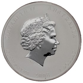 Moneda Australia 1 Dólar Año del Ratón Plata 2008 P-Perth 1oz