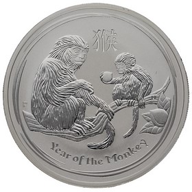 Moneda Australia 1 Dólar Año del Mono Plata 2016 P-Perth 1oz