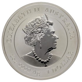 Moneda Australia 1 Dólar Año del Conejo Plata 2023 P-Perth 1oz