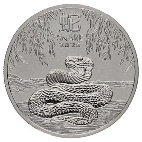 Moneda Australia 1 Dólar Año de la Serpiente Plata 2025 P-Perth 1oz