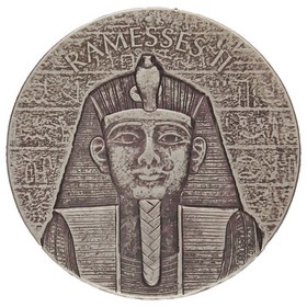 Moneda Chad 1000 Francos CFA ERS Ramsés II Plata 2017 2oz