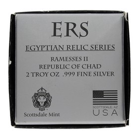 Moneda Chad 1000 Francos CFA ERS Ramsés II Plata 2017 2oz