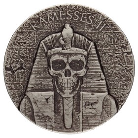 Moneda Chad 1000 Francos CFA ERS Ramsés II Afterlife Plata 2017 2oz