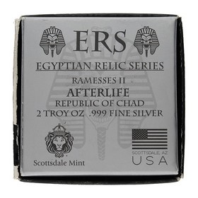 Moneda Chad 1000 Francos CFA ERS Ramsés II Afterlife Plata 2017 2oz