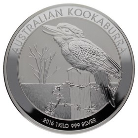 Moneda Australia 30 Dólares Kookaburra Plata 2016 P-Perth 1Kg