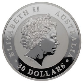 Moneda Australia 30 Dólares Kookaburra Plata 2016 P-Perth 1Kg