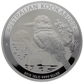 Moneda Australia 30 Dólares Kookaburra Plata 2019 P-Perth 1Kg