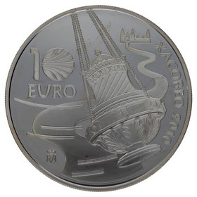 Moneda 10 Euros Xacobeo 2010 Plata 2010 M-Madrid 27g