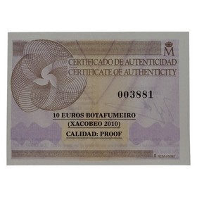 Moneda 10 Euros Xacobeo 2010 Plata 2010 M-Madrid 27g