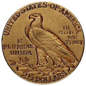 Moneda Estados Unidos 2½ Dólares Indian Head Oro 1909 Ø-Philadelphia 4,18g