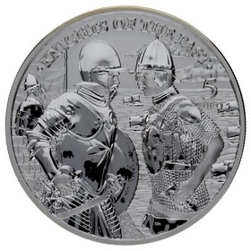 Moneda Malta 5 Euros Caballeros del Pasado Plata 2022 1oz