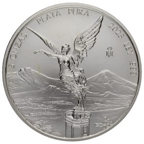 Moneda México 5 Onzas Libertad Plata 2023 5oz