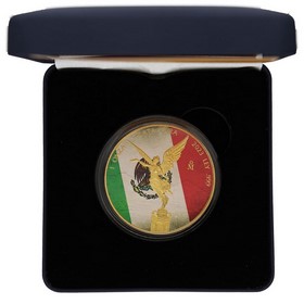 Moneda México 1 Onza Libertad coloreda Bandera de México Plata 2023 1oz