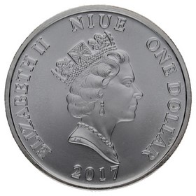 Moneda Niue 2 Dólares Ángel de la Guardia Plata 2017 1oz
