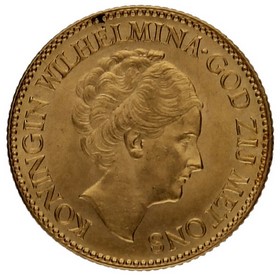 Moneda Países Bajos 10 Florines Oro 1932 6,71g