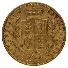 Moneda Reino Unido 1 Soberano Oro 1869 13 7,96g