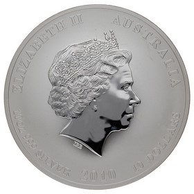 Moneda Australia 10 Dólares Año del Tigre Plata 2010 P-Perth 10oz