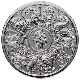 Moneda Reino Unido 5 Libras Bestias de la Reina Plata 2021 2oz