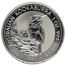Moneda Australia 1 Dollar Kookaburra Plata 1997 1oz