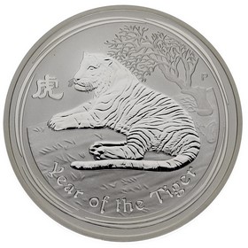 Moneda Australia 1 Dollar Año del Tigre Plata 2010 1oz