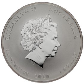 Moneda Australia 1 Dollar Año del Tigre Plata 2010 1oz